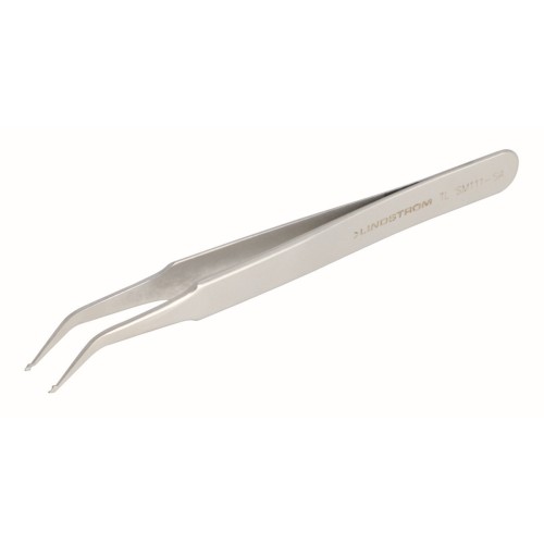 Pinzas de acero inoxidable estilo SMD 111 con puntas ranuradas para posicionar dispositivos cilíndricos de 0,5 mm | TL SM111-SA